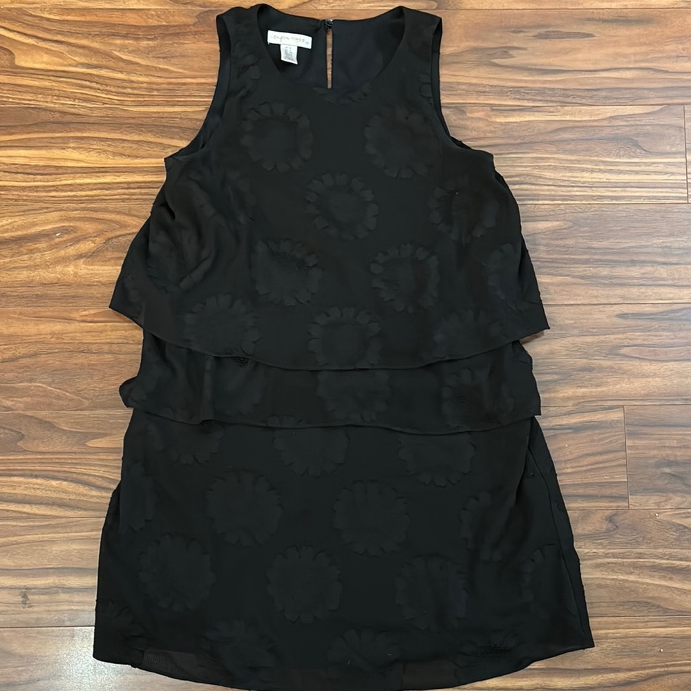 Black Sleeveless Layered Dress
